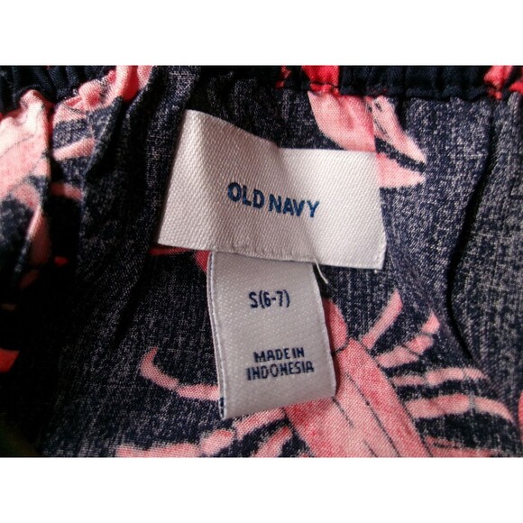 Old Navy Dress Girls S Lobster Print Halter Cami Sundress Navy Red Beach Cute - Picture 9 of 13